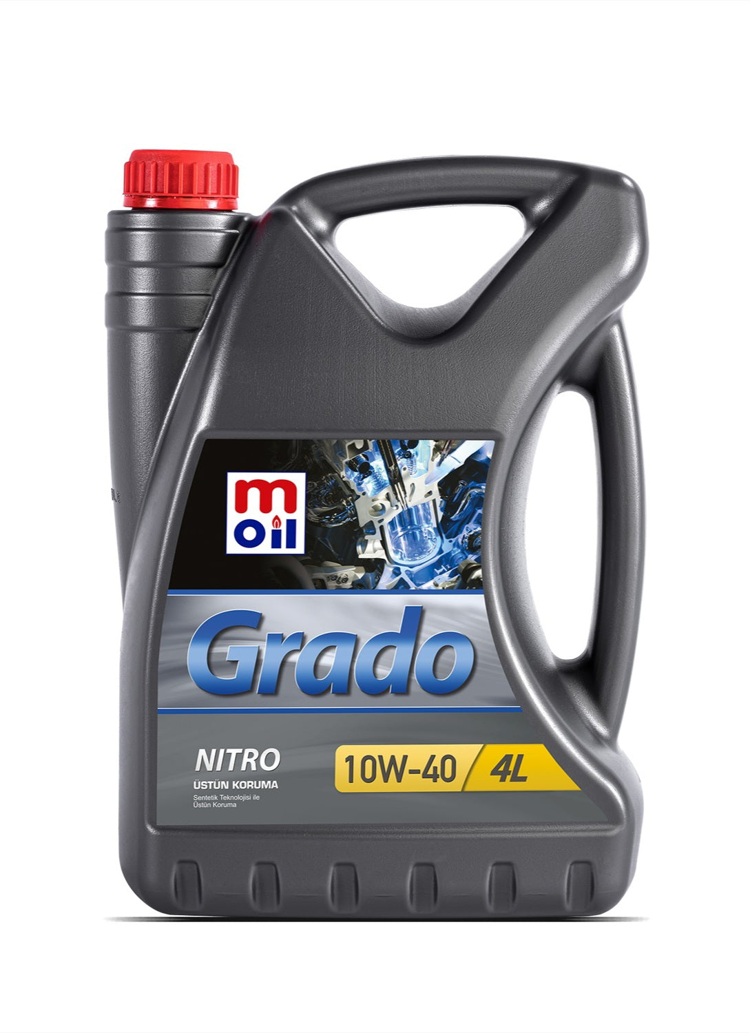 (4'lü Koli) Moil 4 LT Grado Nitro 10W/40 SL/CF Yarı Sentetik Motor Yağı